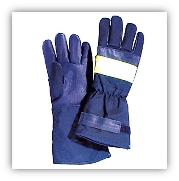 guanti per vigili del fuoco blu